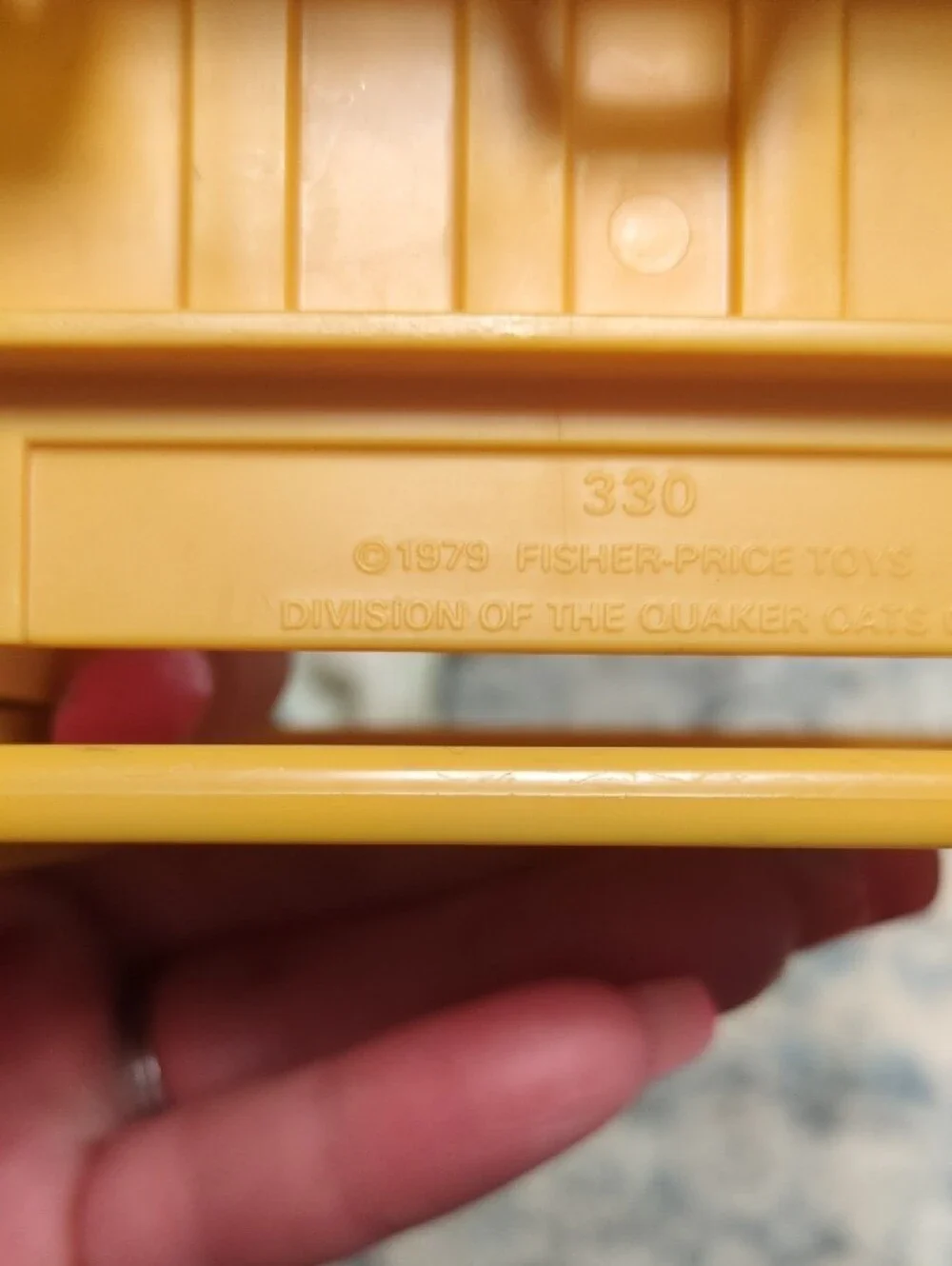 1979 Fisher-Price Husky Helper Green and Yellow Farm Truck with Cowboy and Horse
